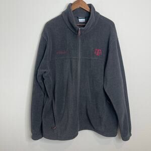 Columbia Texas A&M Aggies Full Zip Fleece Jacket Gray 2XL NCAA